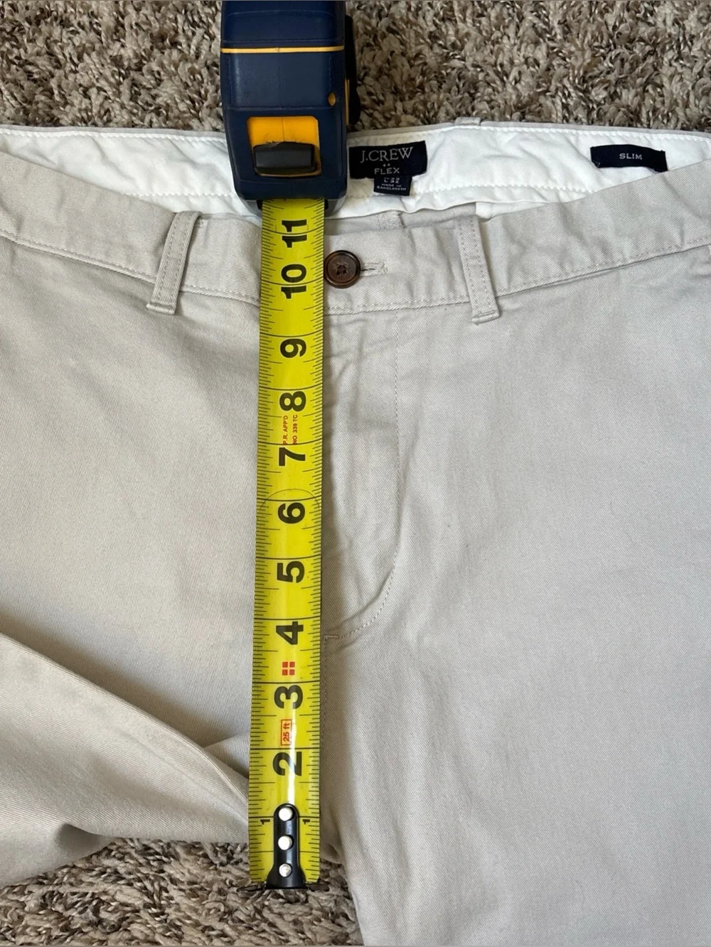 J. Crew Men’s Chinos in Off-White/Cream
